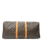 Travel Bag Keepall Bandouliere 55 Brown Monogram Canvas