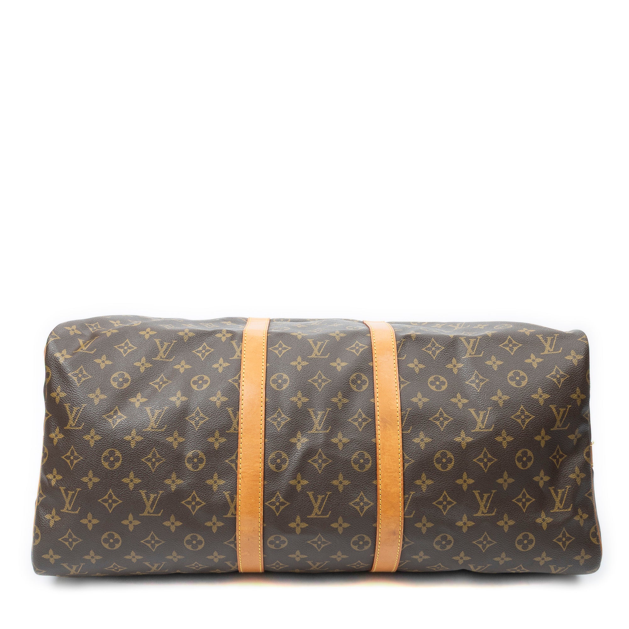 Travel Bag Keepall Bandouliere 55 Brown Monogram Canvas