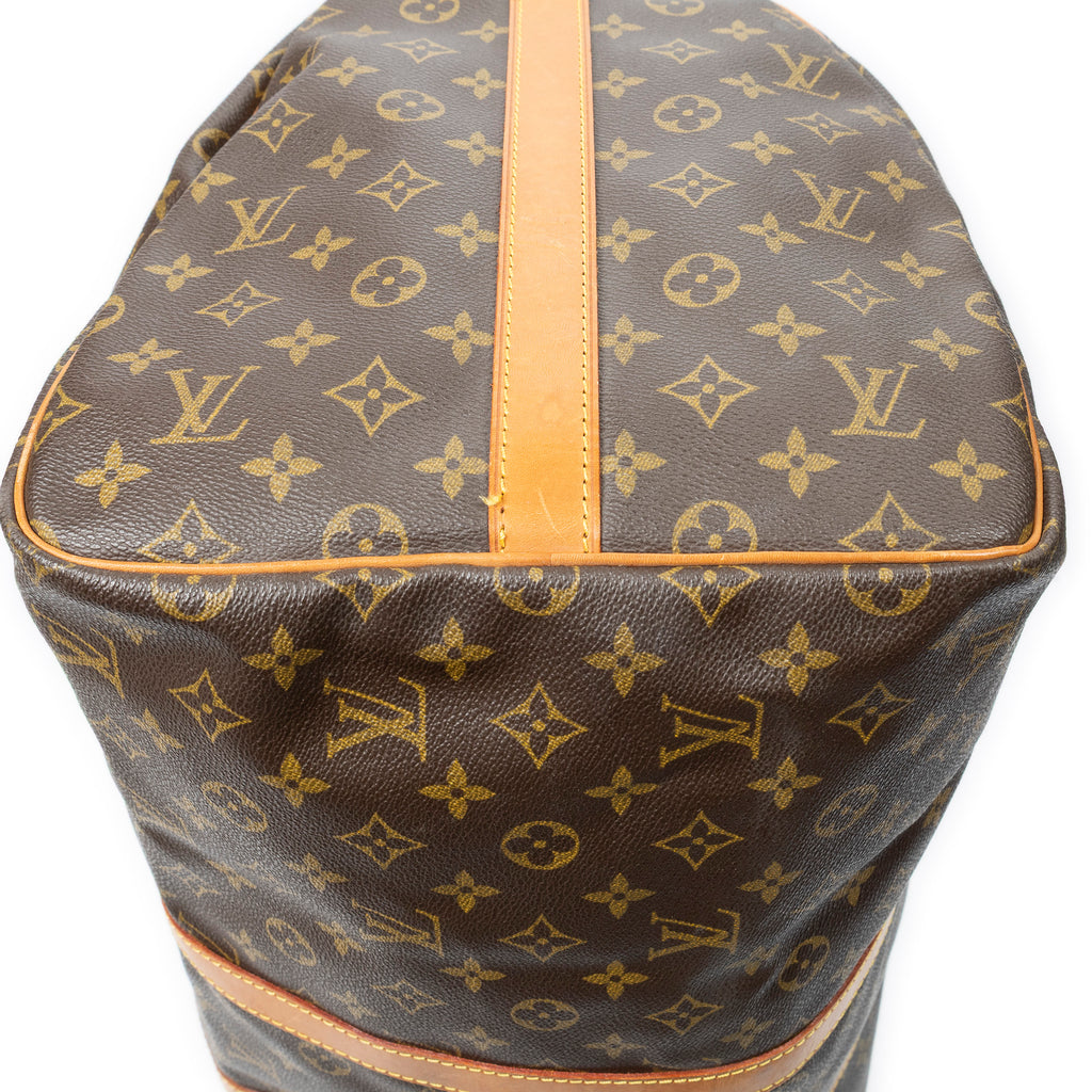 Travel Bag Keepall Bandouliere 55 Brown Monogram Canvas