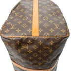 Travel Bag Keepall Bandouliere 55 Brown Monogram Canvas