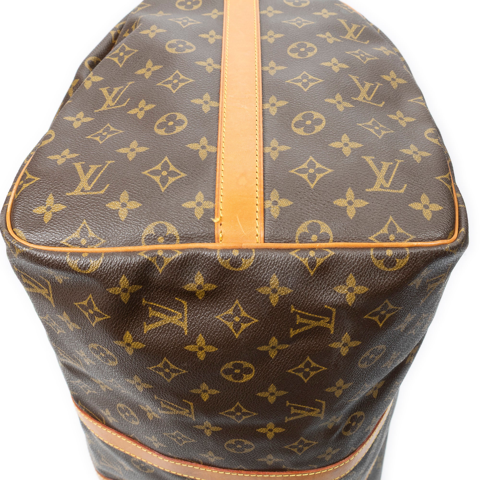 Travel Bag Keepall Bandouliere 55 Brown Monogram Canvas
