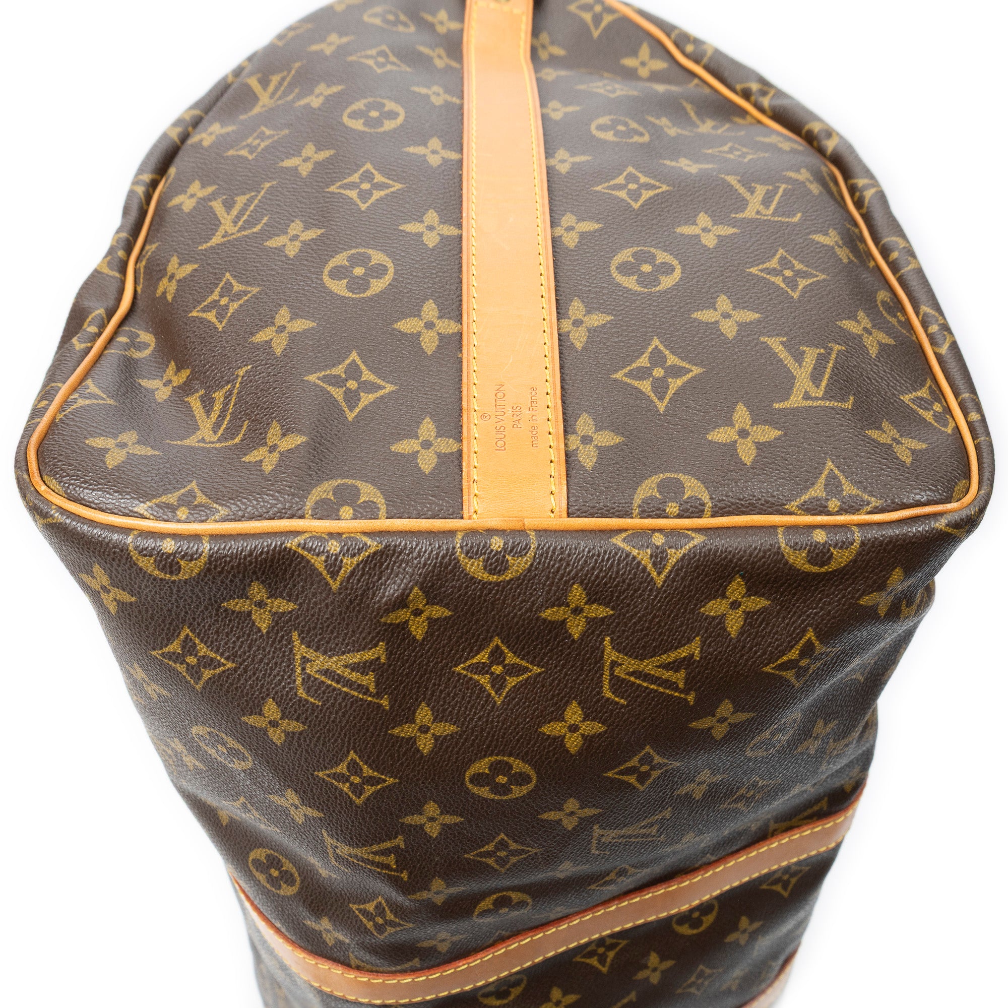 Travel Bag Keepall Bandouliere 55 Brown Monogram Canvas