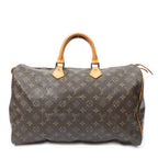 Handbag Speedy 40 Brown Monogram Canvas