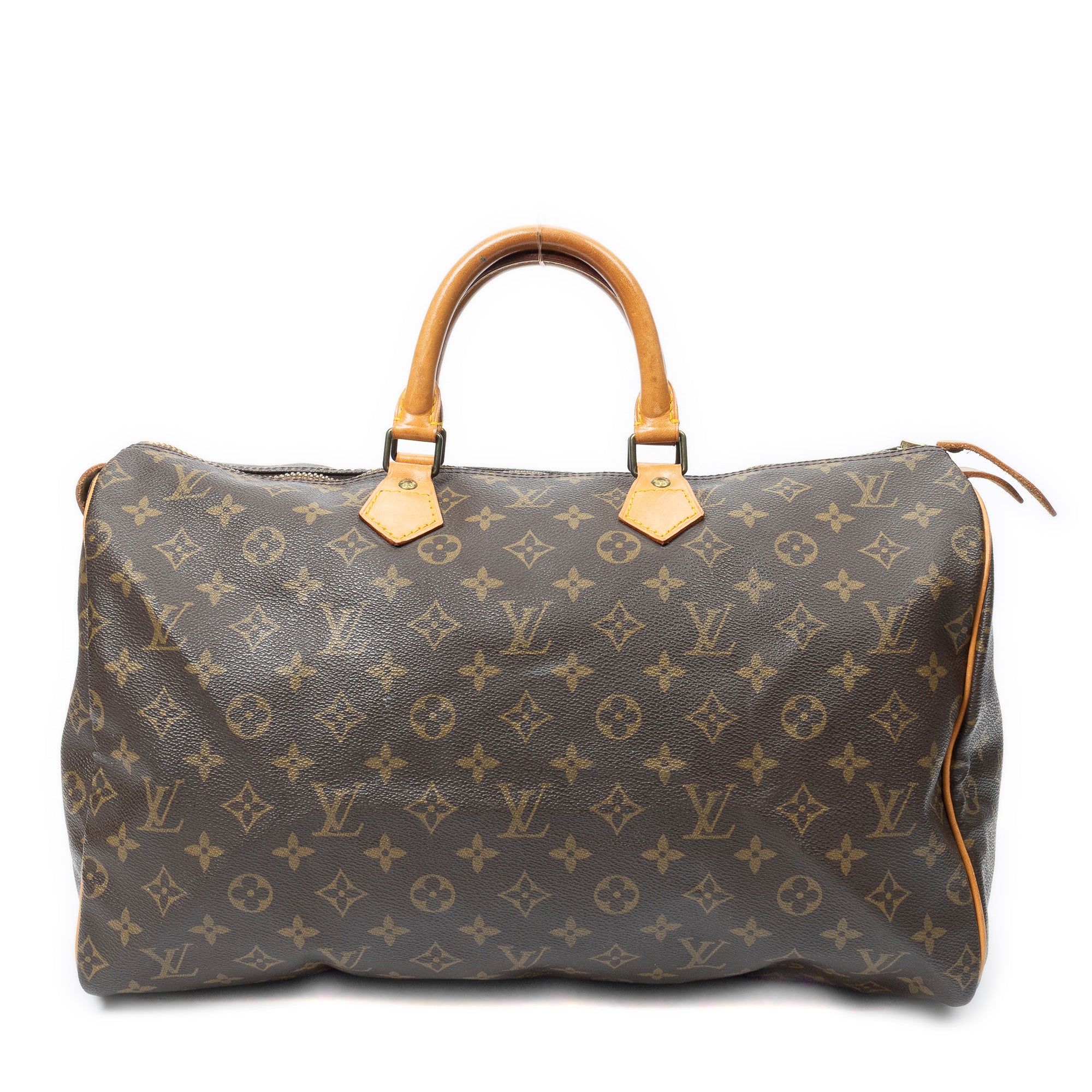 Handbag Speedy 40 Brown Monogram Canvas