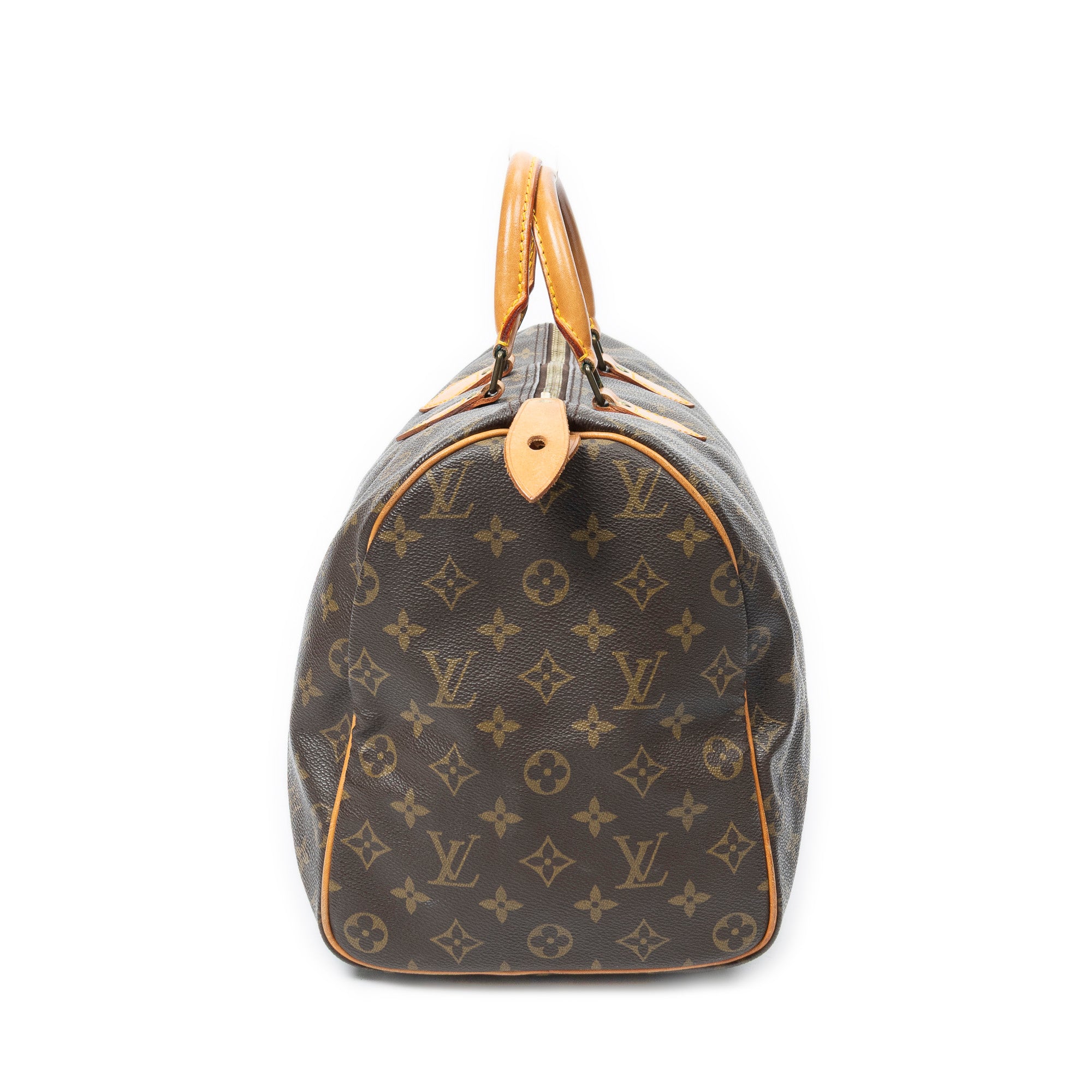 Handbag Speedy 40 Brown Monogram Canvas