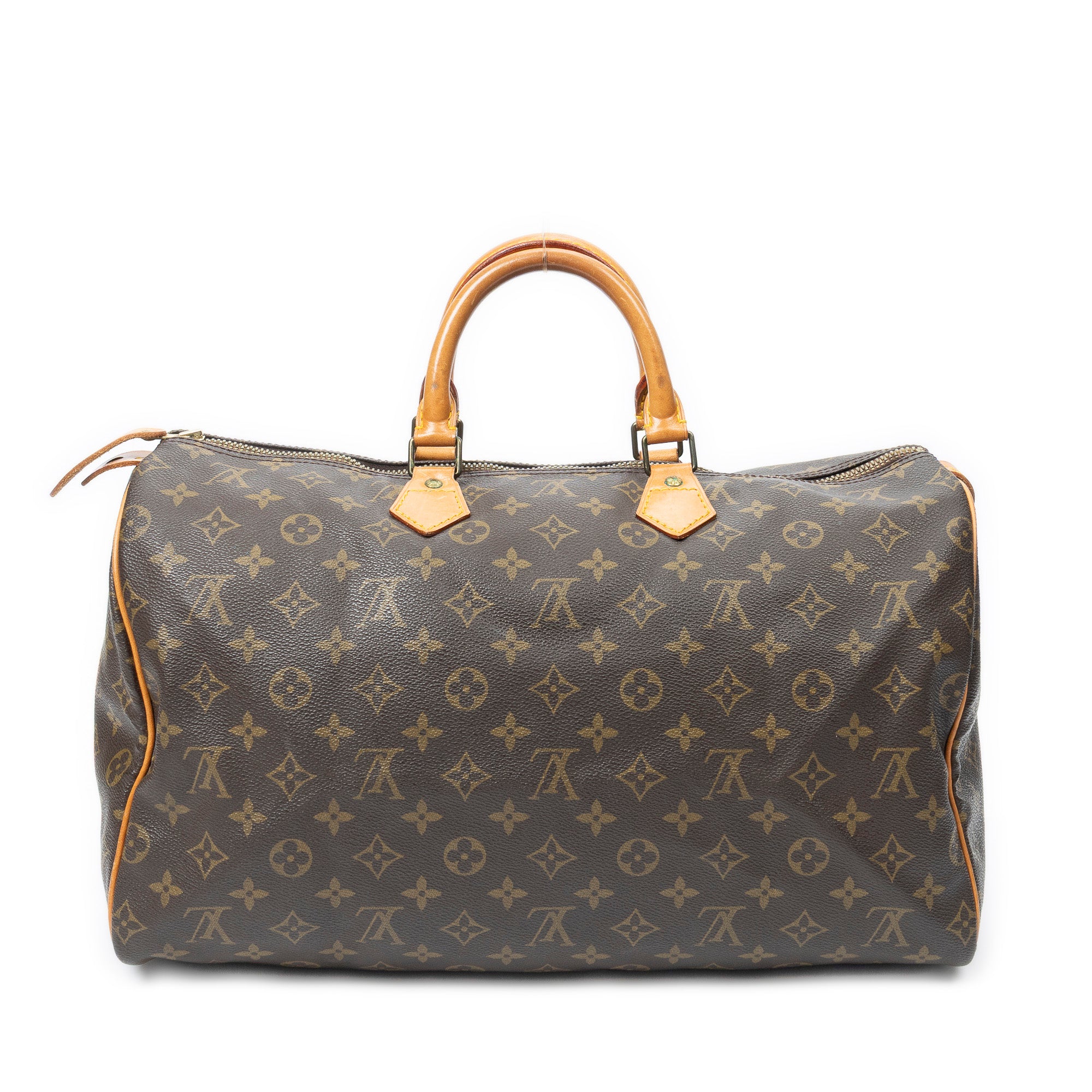 Handbag Speedy 40 Brown Monogram Canvas