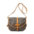 Shoulder Bag Saumur MM Brown Monogram Canvas