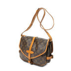 Shoulder Bag Saumur MM Brown Monogram Canvas