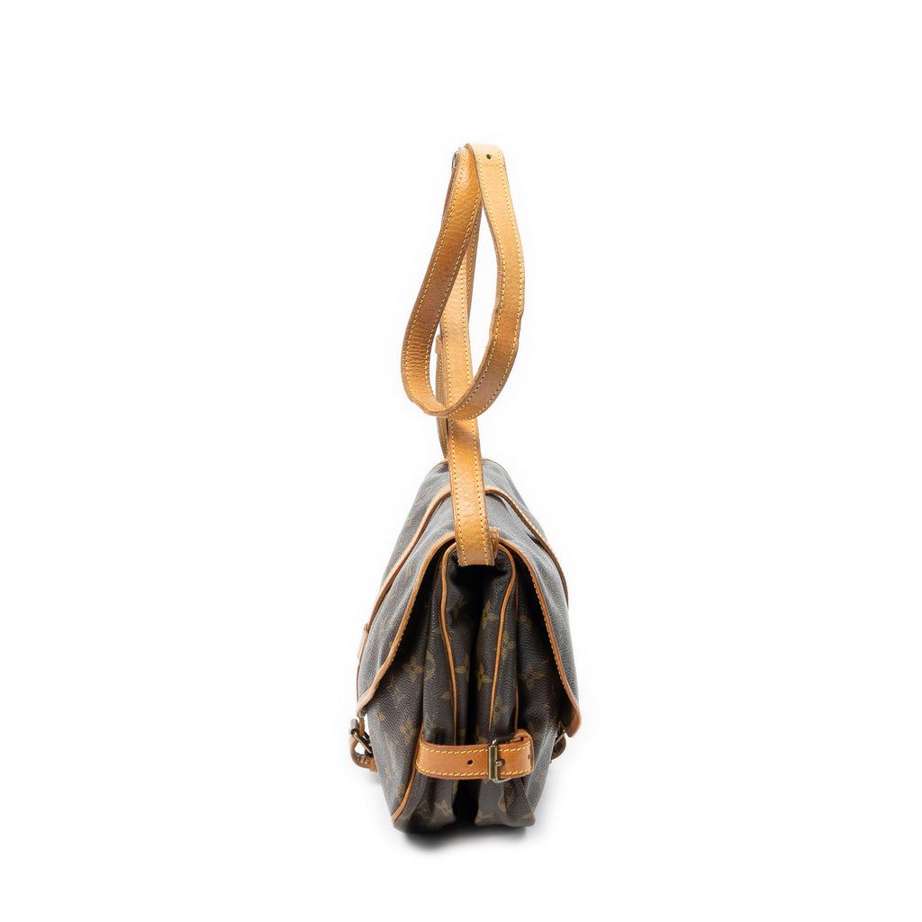 Shoulder Bag Saumur MM Brown Monogram Canvas