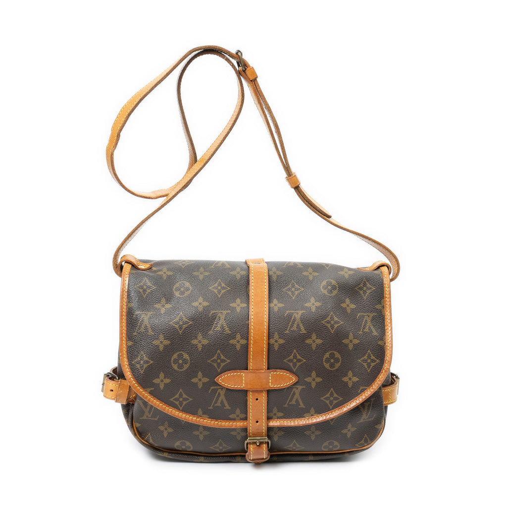 Shoulder Bag Saumur MM Brown Monogram Canvas