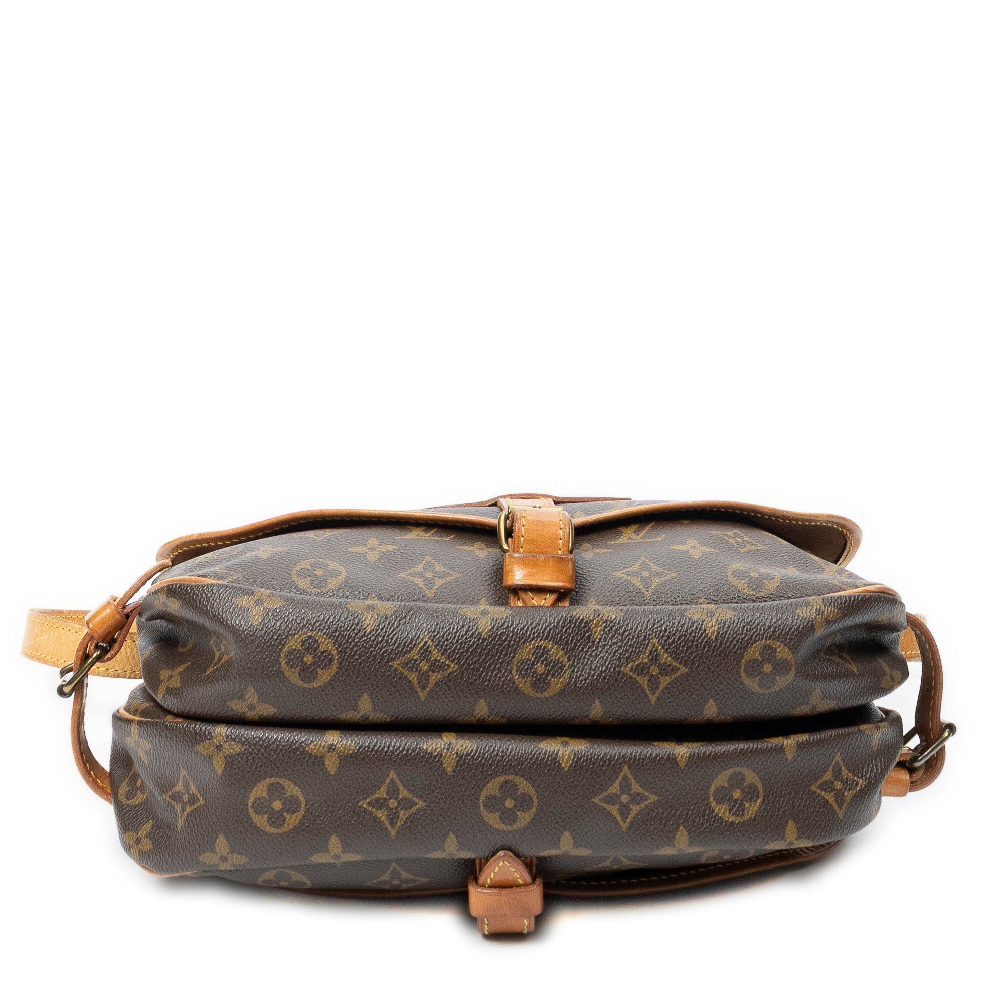 Shoulder Bag Saumur MM Brown Monogram Canvas