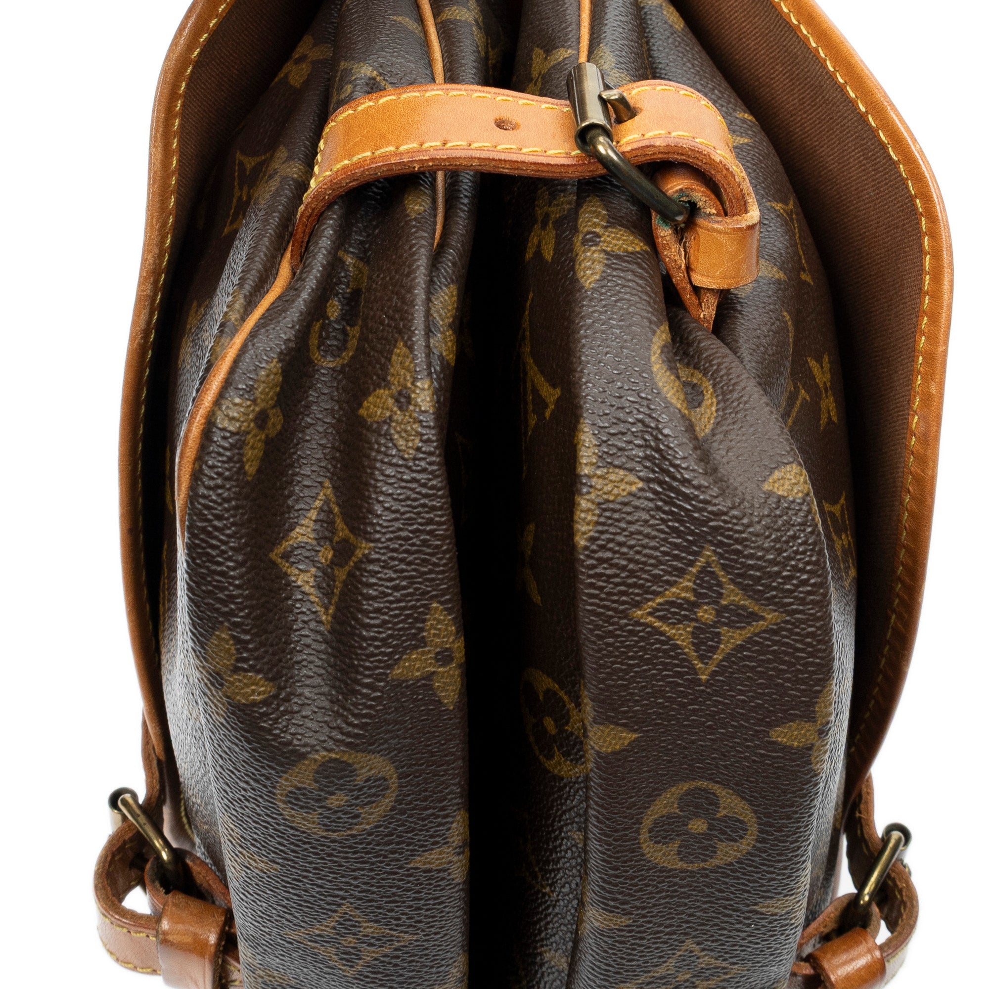 Shoulder Bag Saumur MM Brown Monogram Canvas