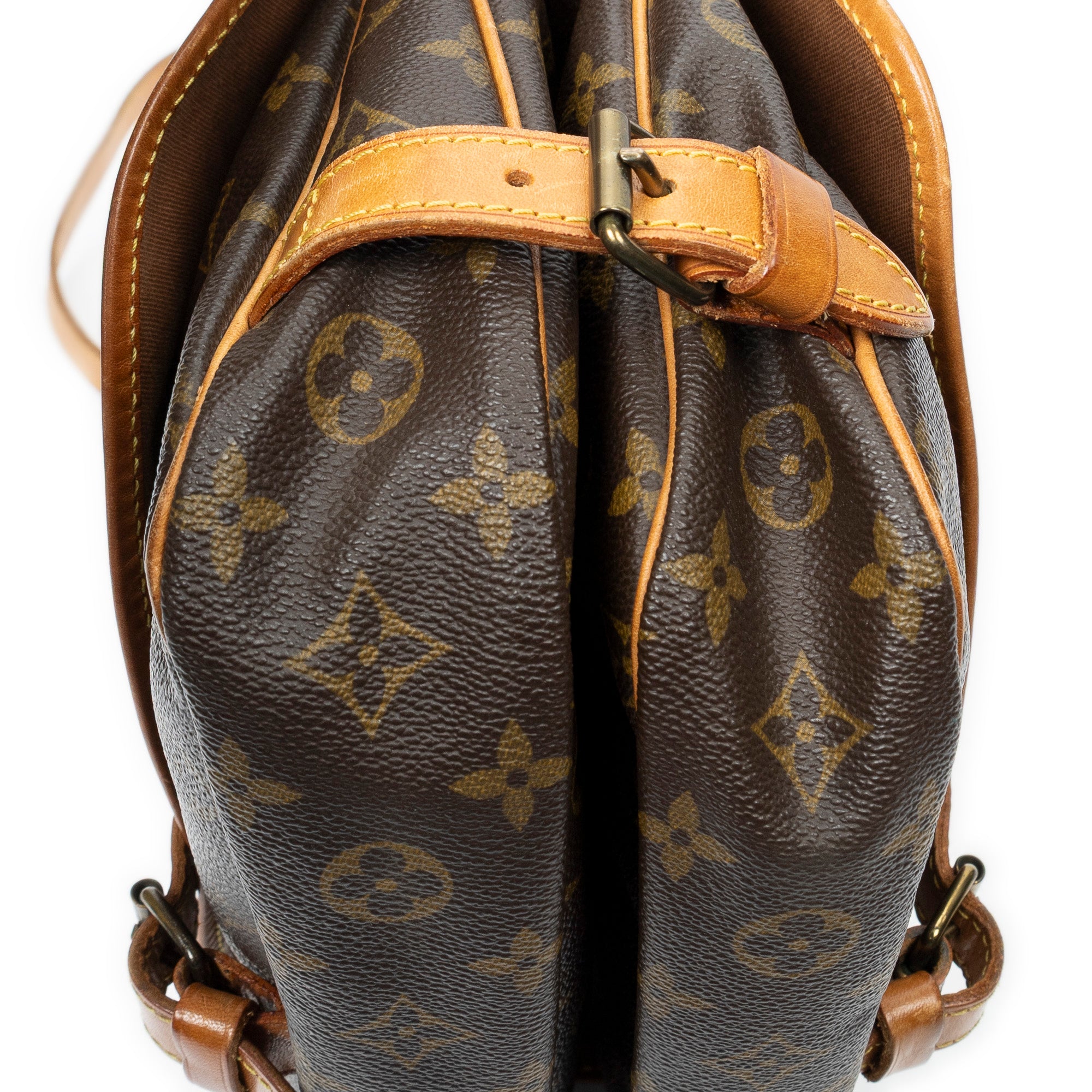 Shoulder Bag Saumur MM Brown Monogram Canvas