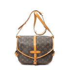 Shoulder Bag Saumur MM Brown Monogram Canvas