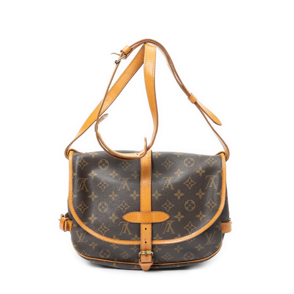 Shoulder Bag Saumur MM Brown Monogram Canvas
