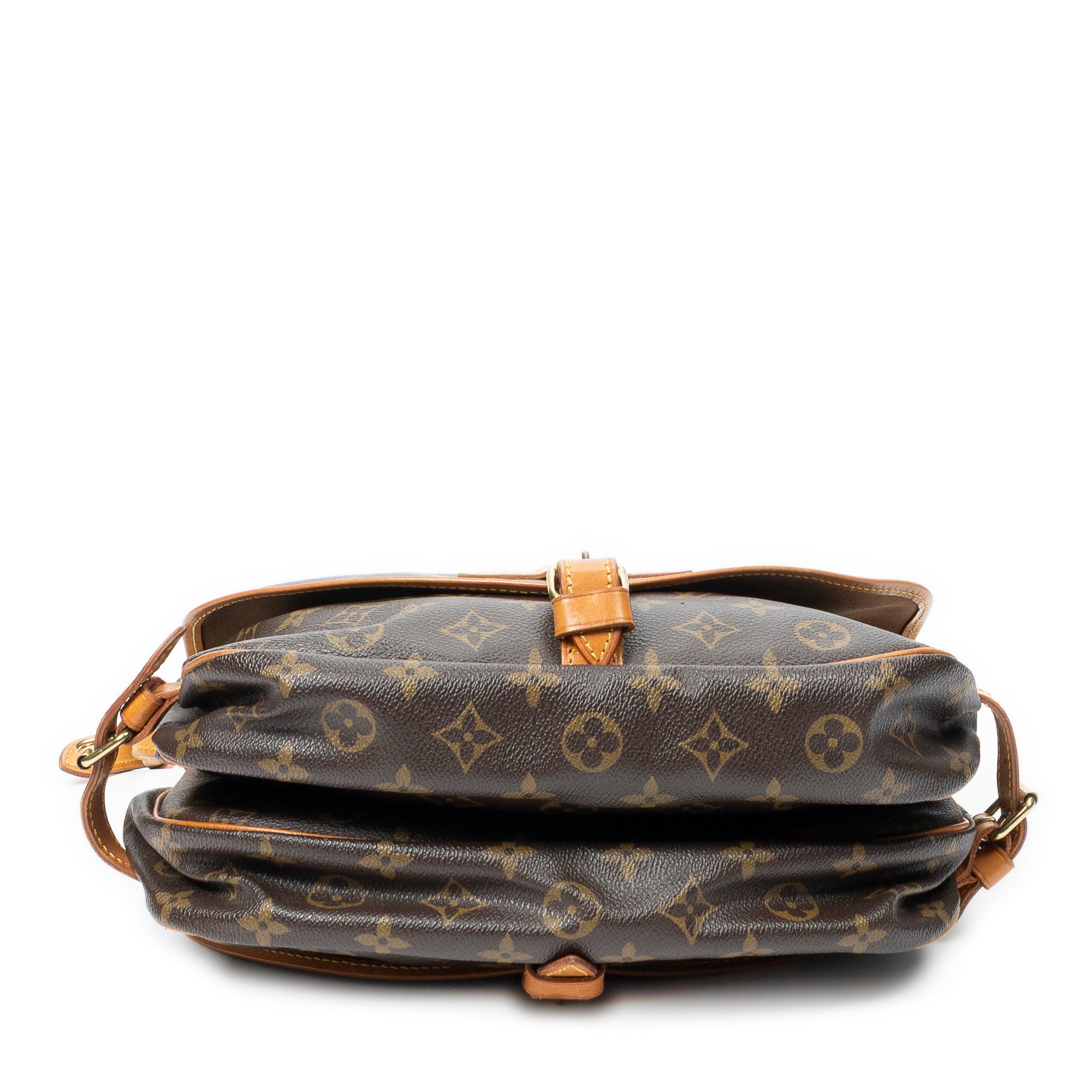 Shoulder Bag Saumur MM Brown Monogram Canvas