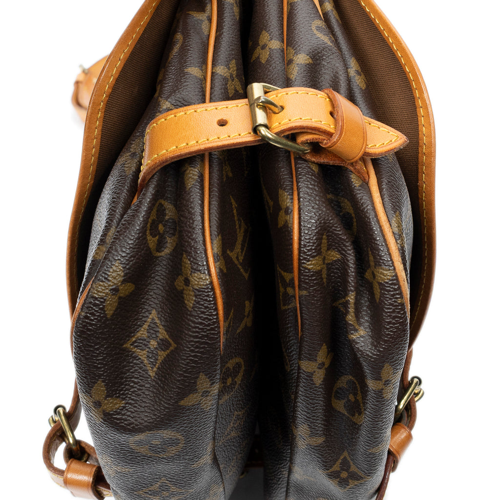 Shoulder Bag Saumur MM Brown Monogram Canvas