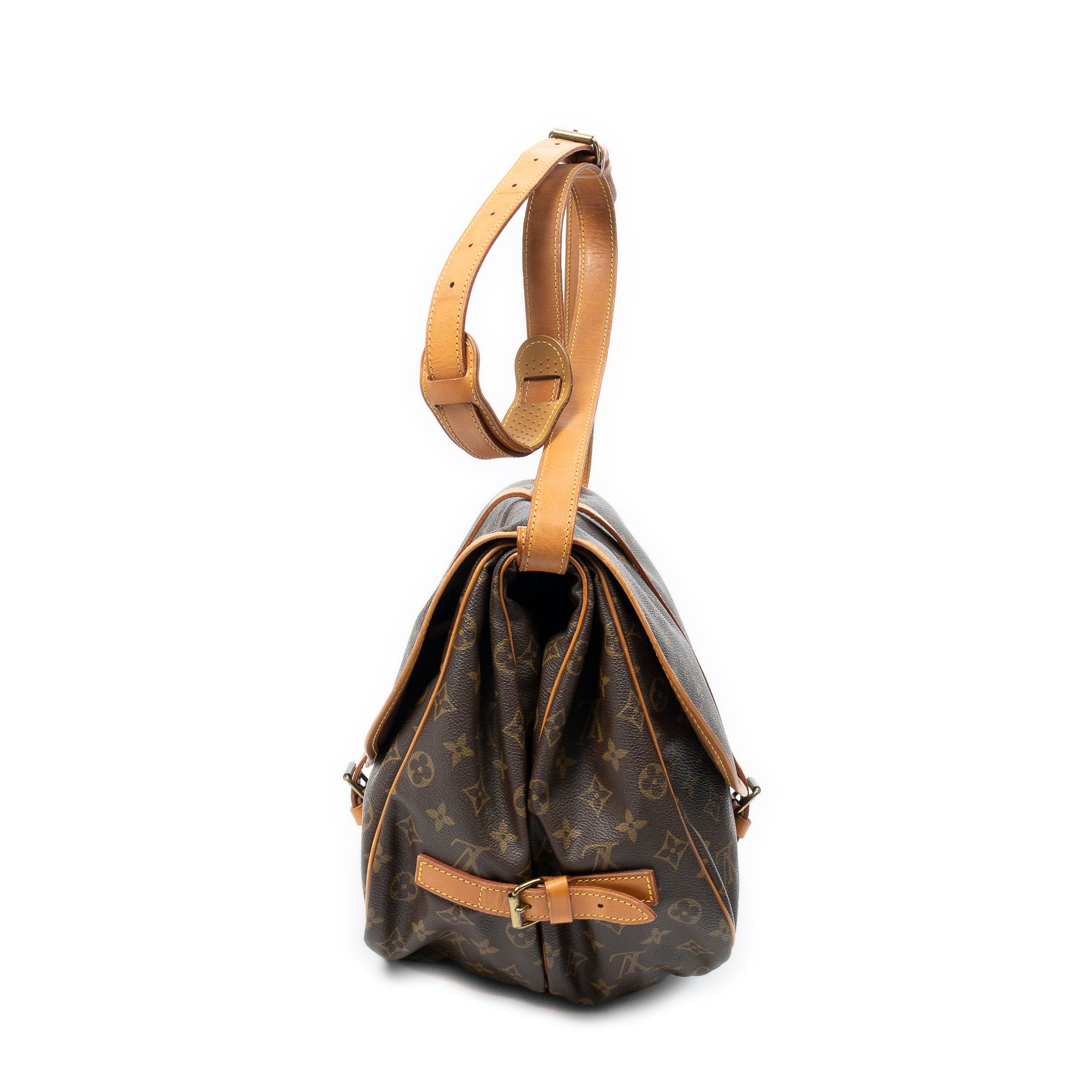 Shoulder Bag Saumur GM Brown Monogram Canvas