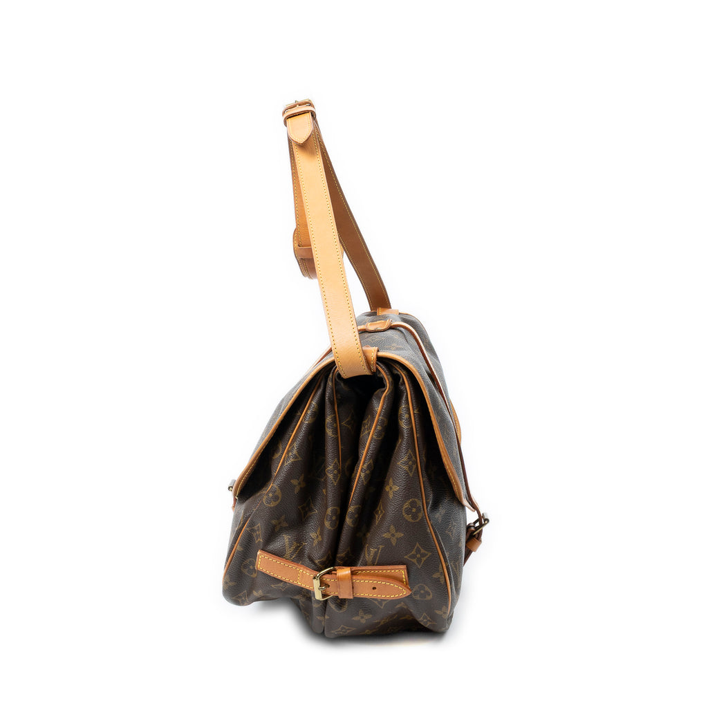Shoulder Bag Saumur GM Brown Monogram Canvas