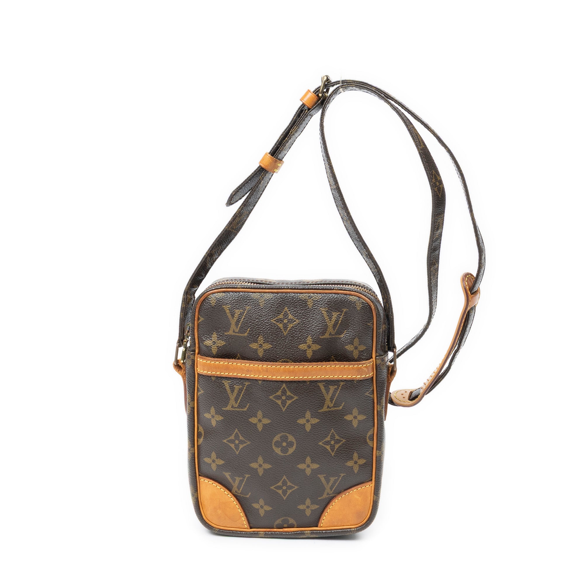 Sac Bandoulière Danube Marron Toile Monogram