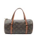 Shoulder Bag Papillon 26 Brown Monogram Canvas