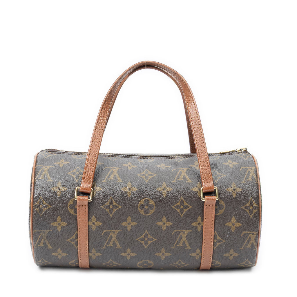 Handbag Papillon 26 Brown Monogram Canvas