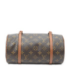 Handbag Papillon 26 Brown Monogram Canvas