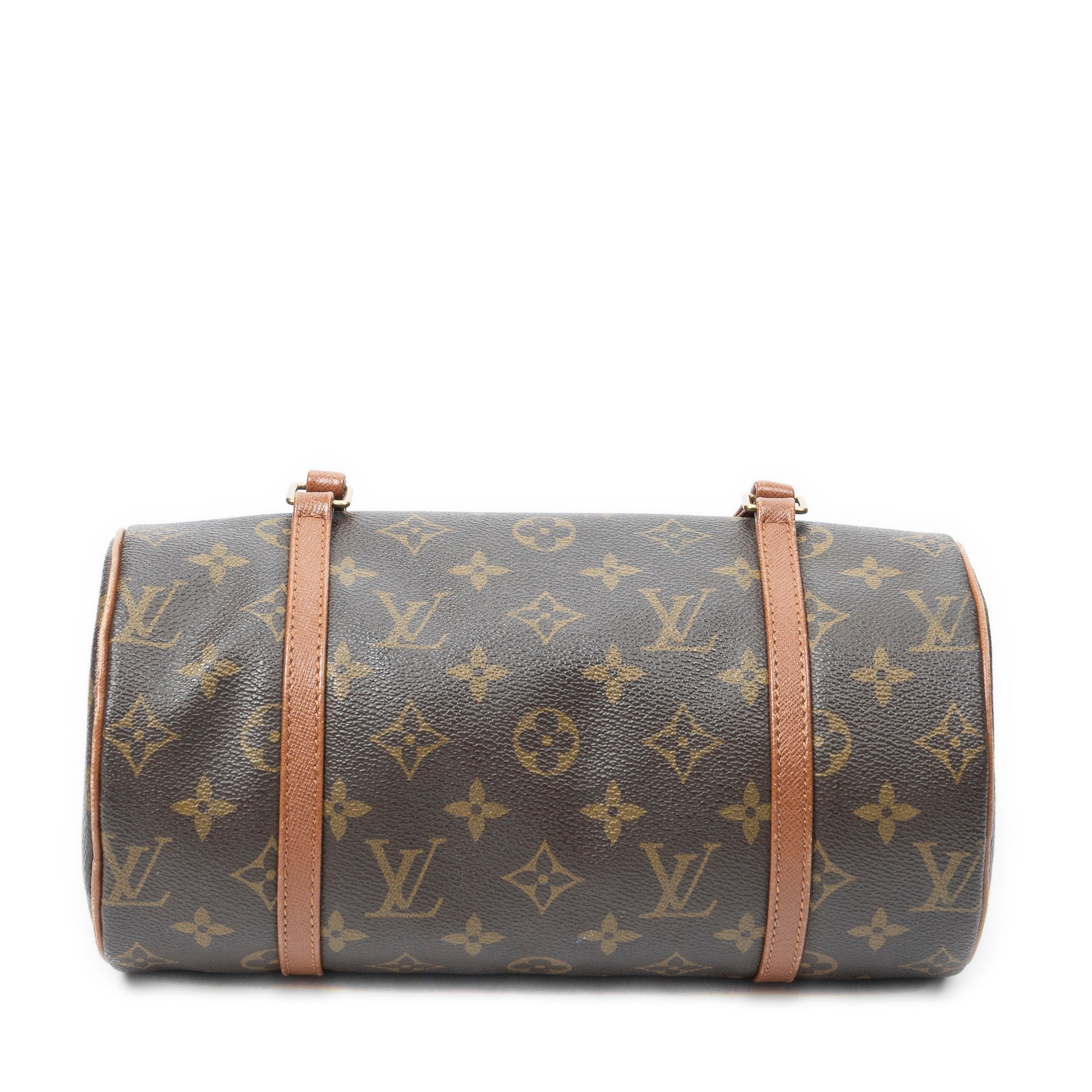 Handbag Papillon 26 Brown Monogram Canvas