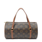 Handbag Papillon 26 Brown Monogram Canvas