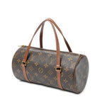 Handbag Papillon 26 Brown Monogram Canvas