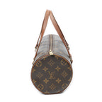 Handbag Papillon 26 Brown Monogram Canvas