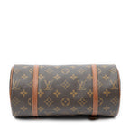 Handbag Papillon 26 Brown Monogram Canvas