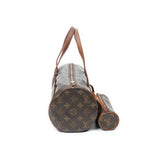 Handbag Papillon 30 Brown Monogram Canvas