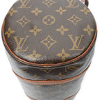 Handbag Papillon 30 Brown Monogram Canvas