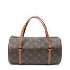 Handbag Papillon 26 Brown Monogram Canvas
