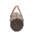 Handbag Papillon 26 Brown Monogram Canvas