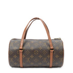 Handbag Papillon 26 Brown Monogram Canvas