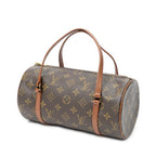 Handbag Papillon 26 Brown Monogram Canvas