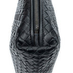 Shoulder Bag Large Nodini Crossbody Black Intrecciato Leather