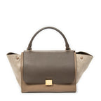 Shoulder Bag Medium Trapeze Light Brown Calfskin Leather