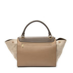 Shoulder Bag Medium Trapeze Light Brown Calfskin Leather