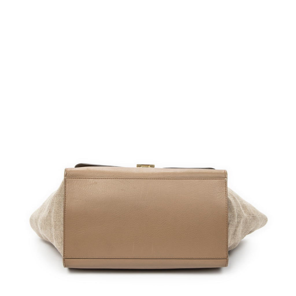 Shoulder Bag Medium Trapeze Light Brown Calfskin Leather