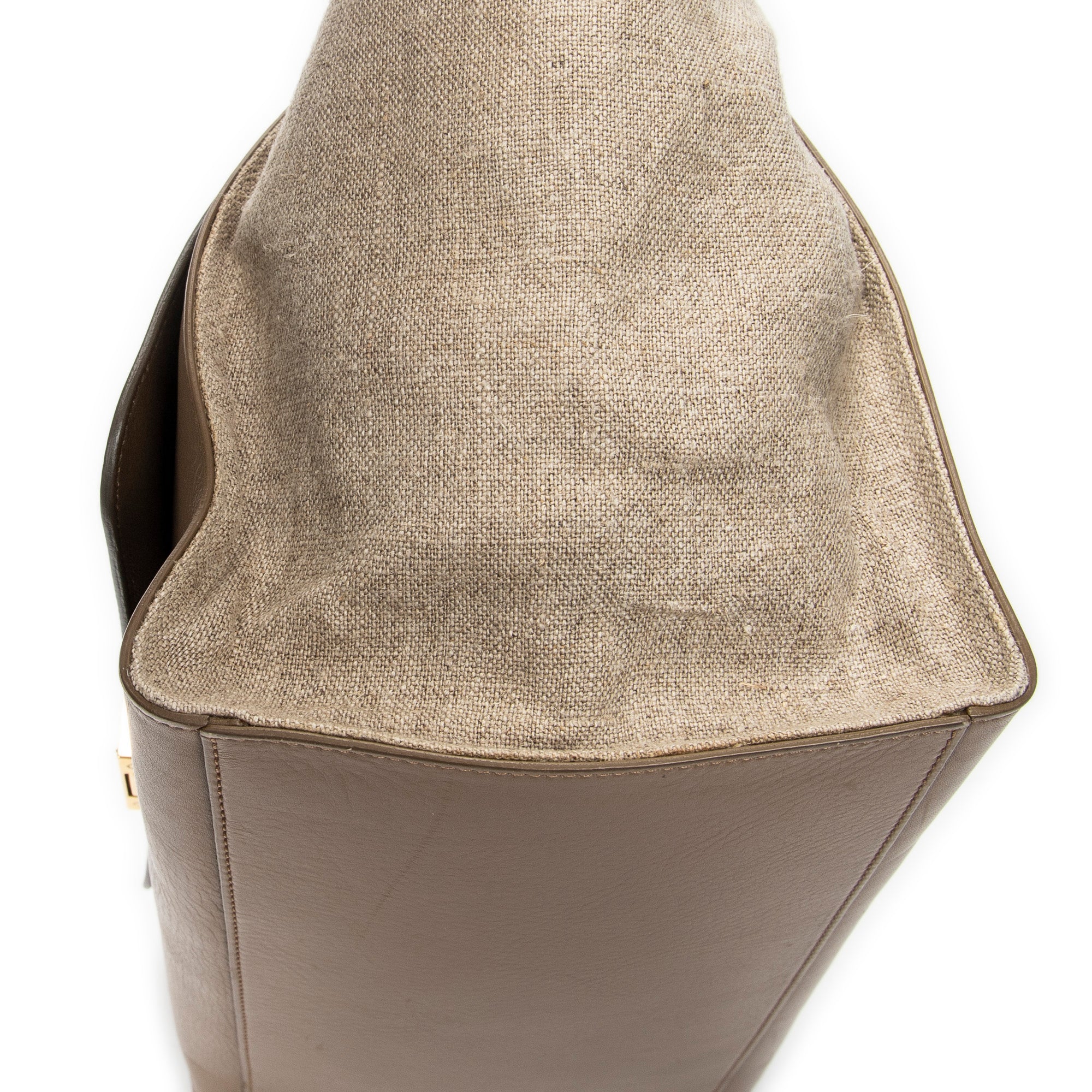 Shoulder Bag Medium Trapeze Light Brown Calfskin Leather