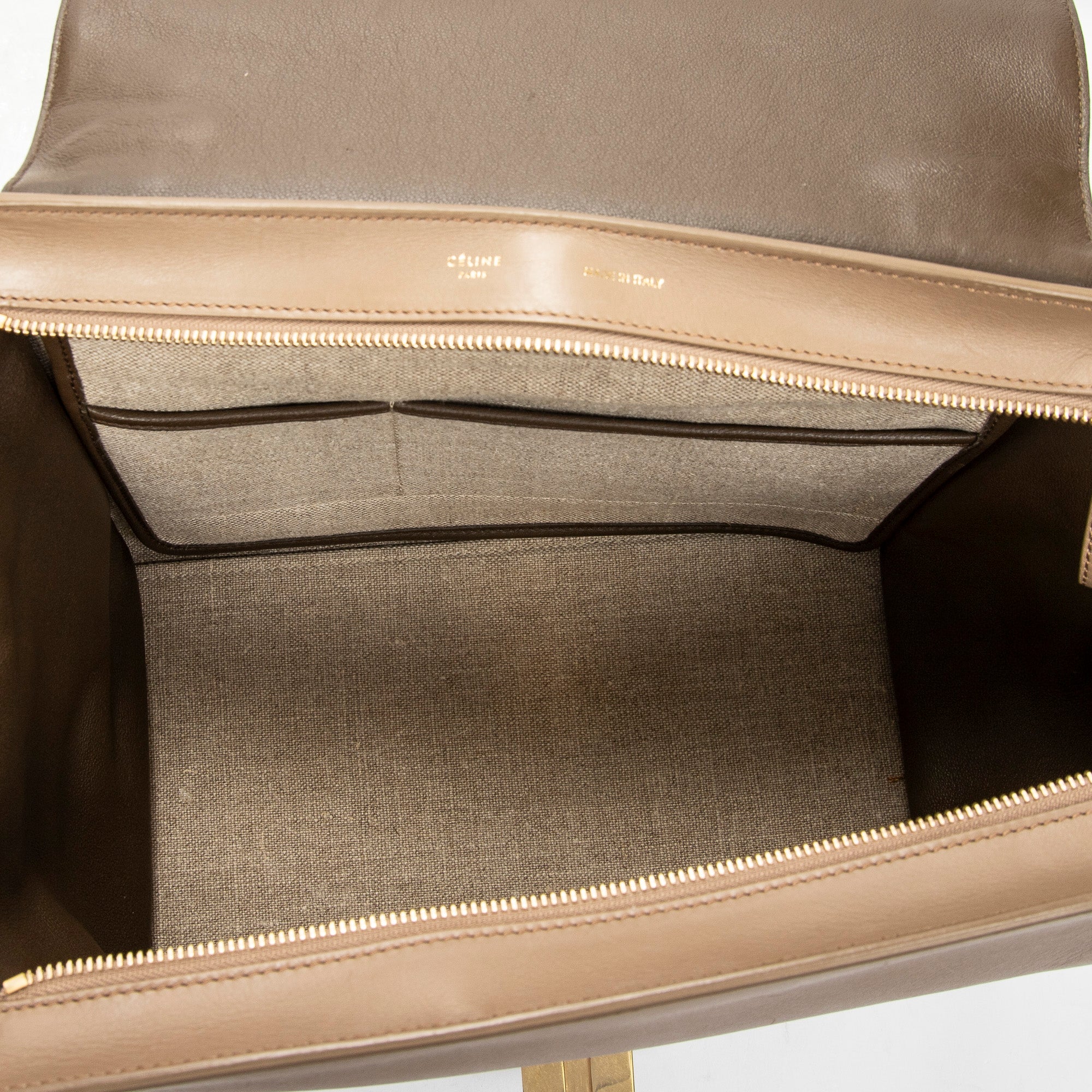 Shoulder Bag Medium Trapeze Light Brown Calfskin Leather