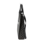 Shoulder Bag Medium Vertical Cabas Tote Black Triomphe Coated Canvas