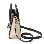 Shoulder Bag Nano Tricolor Luggage White Calfskin Leather