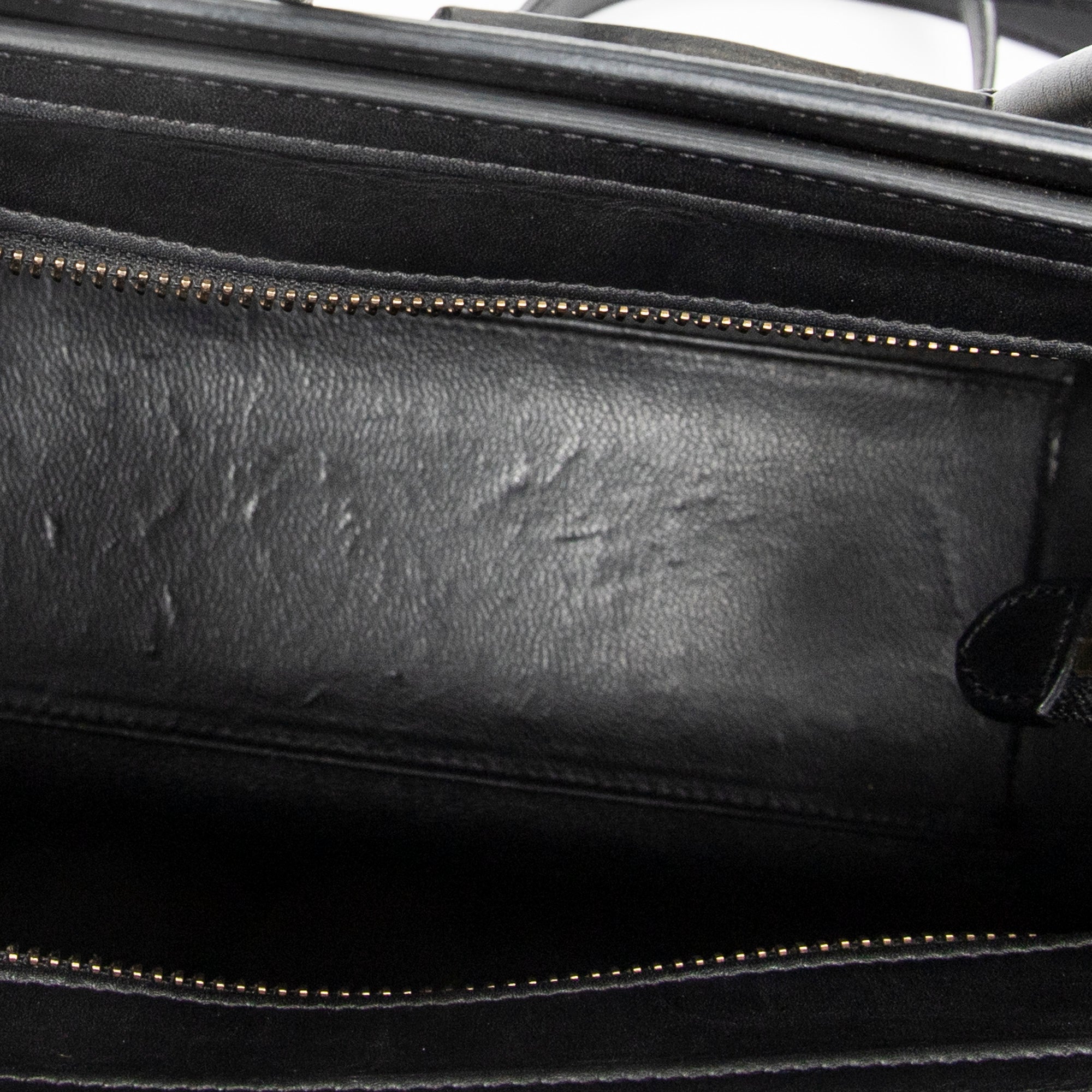 Shoulder Bag Nano Tricolor Luggage White Calfskin Leather