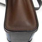 Shoulder Bag Nano Tricolor Luggage Blue Calfskin Leather