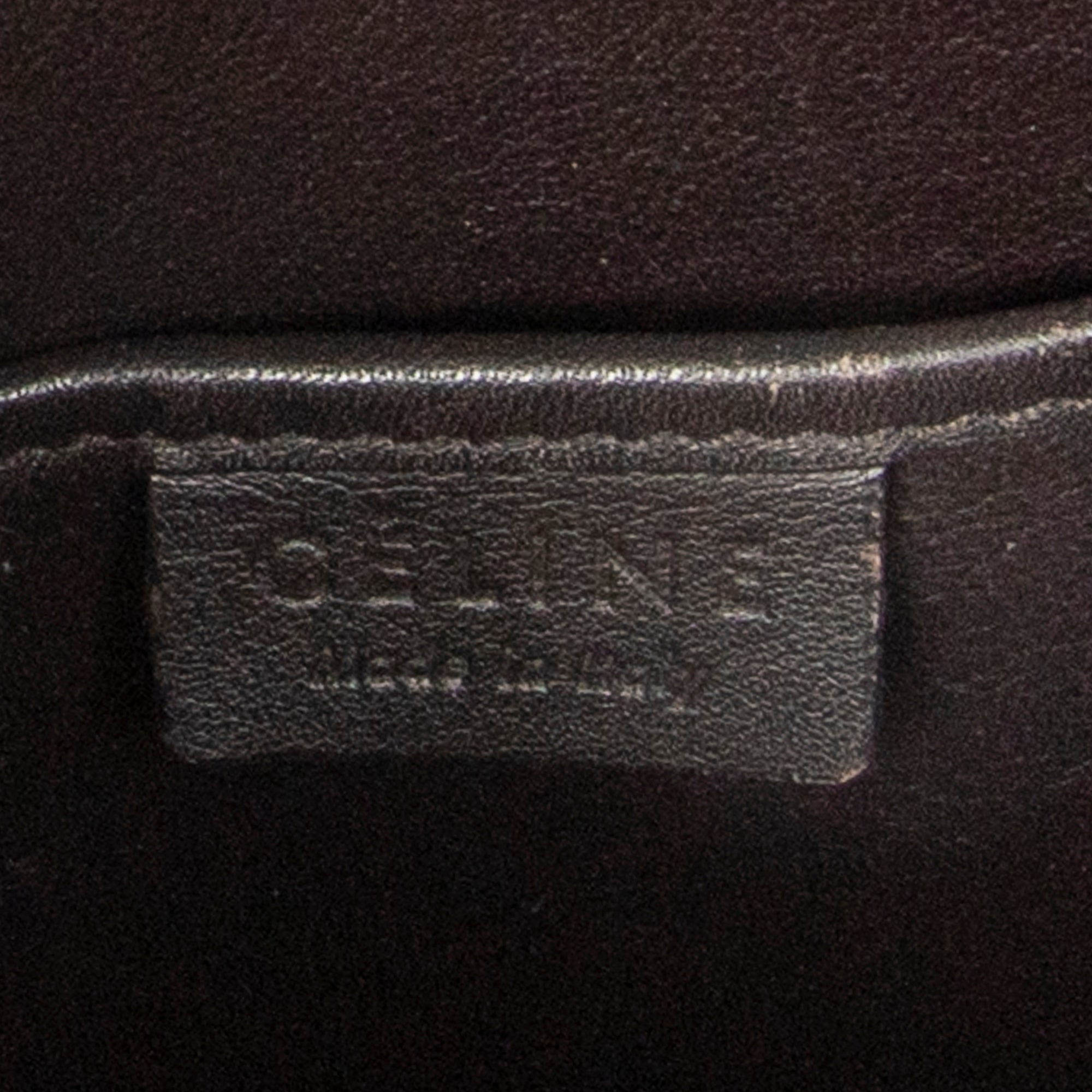 Shoulder Bag Nano Tricolor Luggage Blue Calfskin Leather