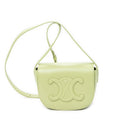 Shoulder Bag Folco Cuir Triomphe Bag Light Green Calfskin Leather